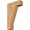 Ekena Millwork Traditional Block Smooth Bracket, Western Red Cedar, 5 1/2"W x 20"D x 32"H BKT06X20X32TRA05SWR - alternate 1